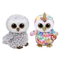 Foto van Ty - knuffel - beanie buddy - owlette owl & enchanted owl