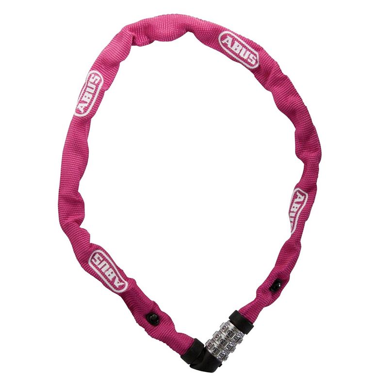 Foto van Abus kettingcijferslot 1200 x 4 mm roze