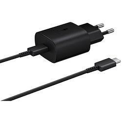 Foto van Samsung adapter 25w usb type-c + kabel (zwart)