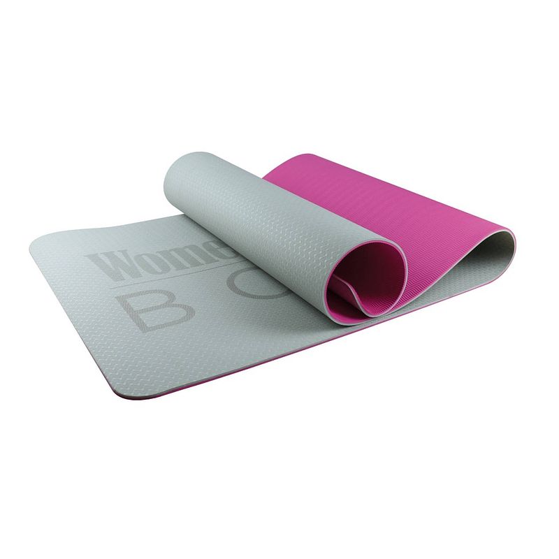 Foto van Women's health gym mat - fitnessmat - yogamat -173 x 61 x 0,6 cm