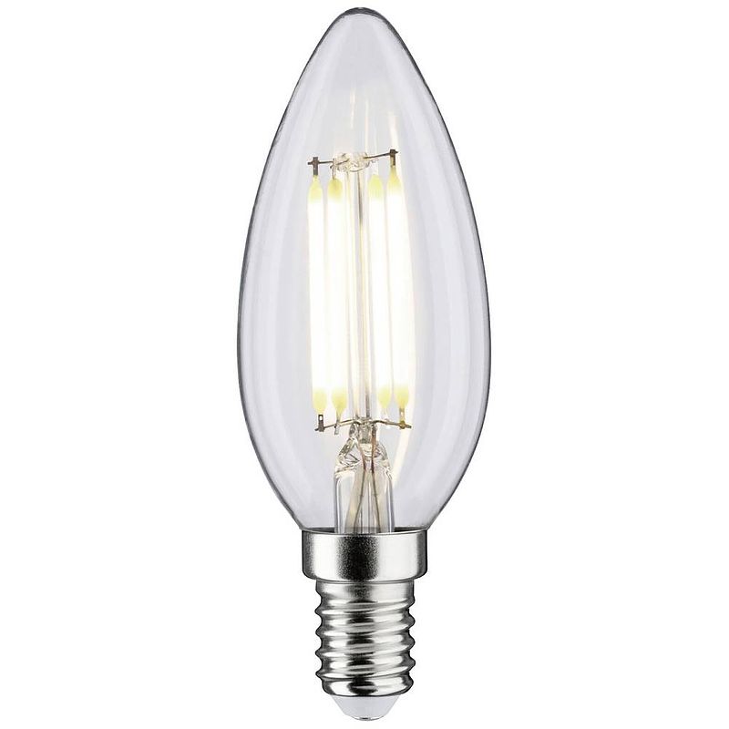 Foto van Paulmann 28915 led-lamp energielabel f (a - g) e14 kaars 4.8 w neutraalwit (ø x h) 35 mm x 98 mm 1 stuk(s)