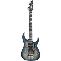 Foto van Ibanez premium rgt1270pb cosmic blue starburst flat elektrische gitaar met gigbag