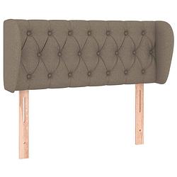 Foto van The living store hoofdbord - trendy ontwerp - 93 x 23 x 78/88 cm - taupe - duurzaam materiaal