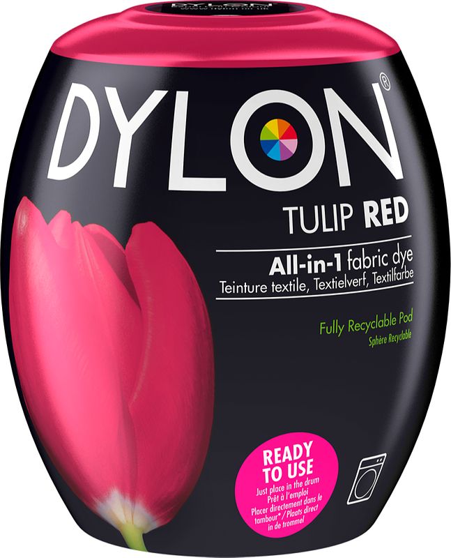 Foto van Dylon tulip red all-in-1 textielverf