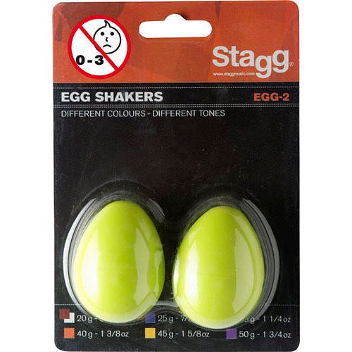 Foto van Stagg egg-2 shakers green