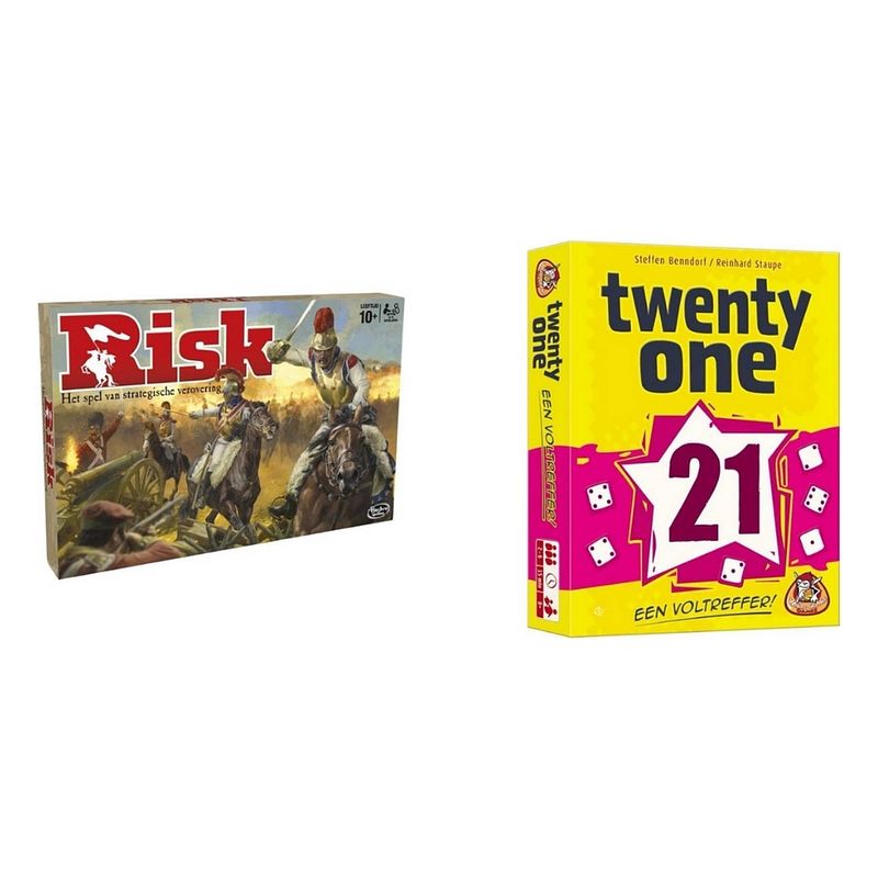 Foto van Spellenbundel - 2 stuks - risk & twenty one