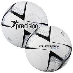 Foto van Precision voetbal fusion lite pu 370 gram wit/zwart maat 5