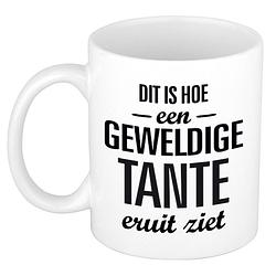 Foto van Geweldige tante cadeau koffiemok / theebeker 300 ml - feest mokken