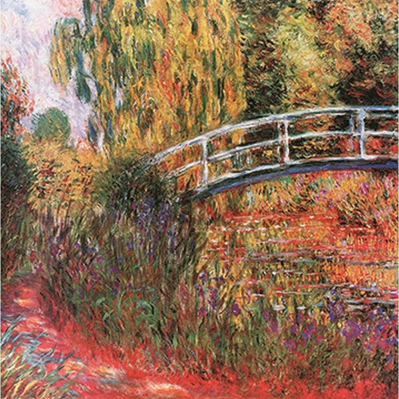 Foto van Claude monet - ponte giapponese kunstdruk 95x95cm