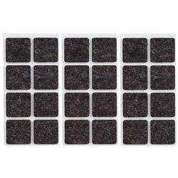 Foto van 24x zwarte meubelviltjes/antislip stickers 2,5 cm - meubelviltjes