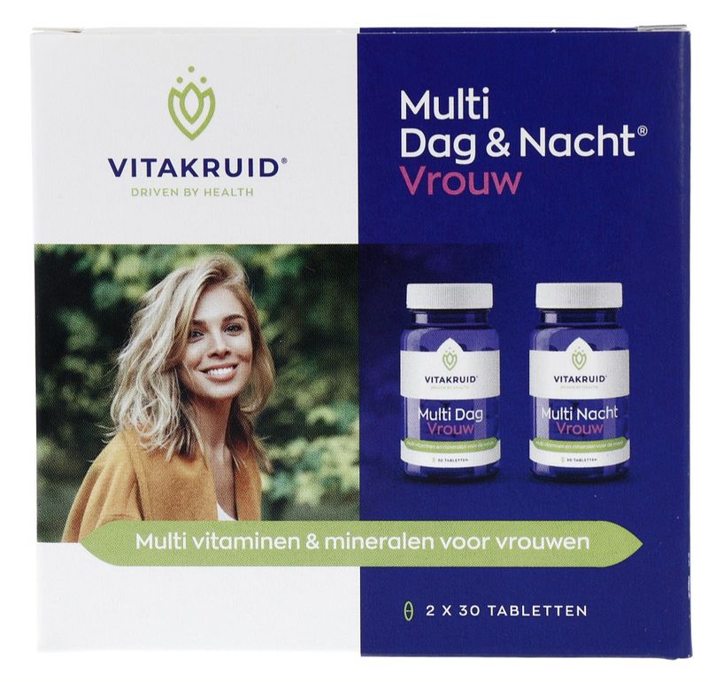 Foto van Vitakruid multi dag & nacht vrouw tabletten