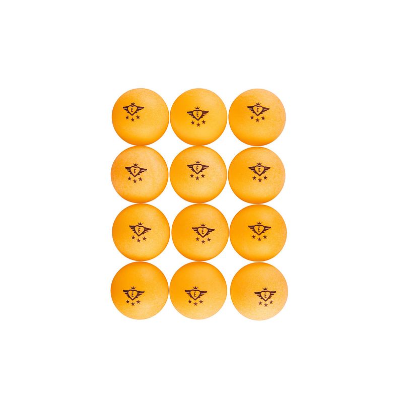 Foto van Angel sports tafeltennisballen 3 ster - oranje - 12 stuks