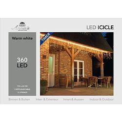 Foto van Ijspegelverlichting 360 lampjes warm wit icicle lights
