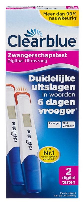 Foto van Clearblue zwangerschapstest digitaal ultravroeg