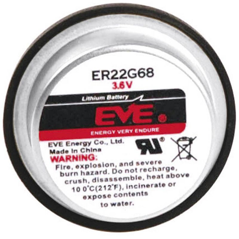 Foto van Eve er22g68 speciale batterij er22g68 u-soldeerpinnen lithium 3.6 v 400 mah 1 stuk(s)