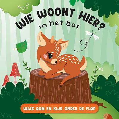 Foto van Wie woont hier? in het bos - hardcover (9789463548076)