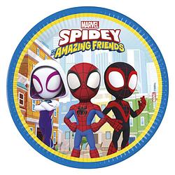 Foto van Globos papieren bordjes fsc spidey, 8st.