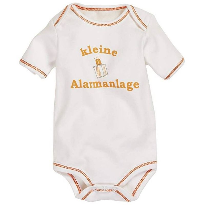 Foto van Playshoes romper korte mouw junior katoen beige/oker mt 50/56