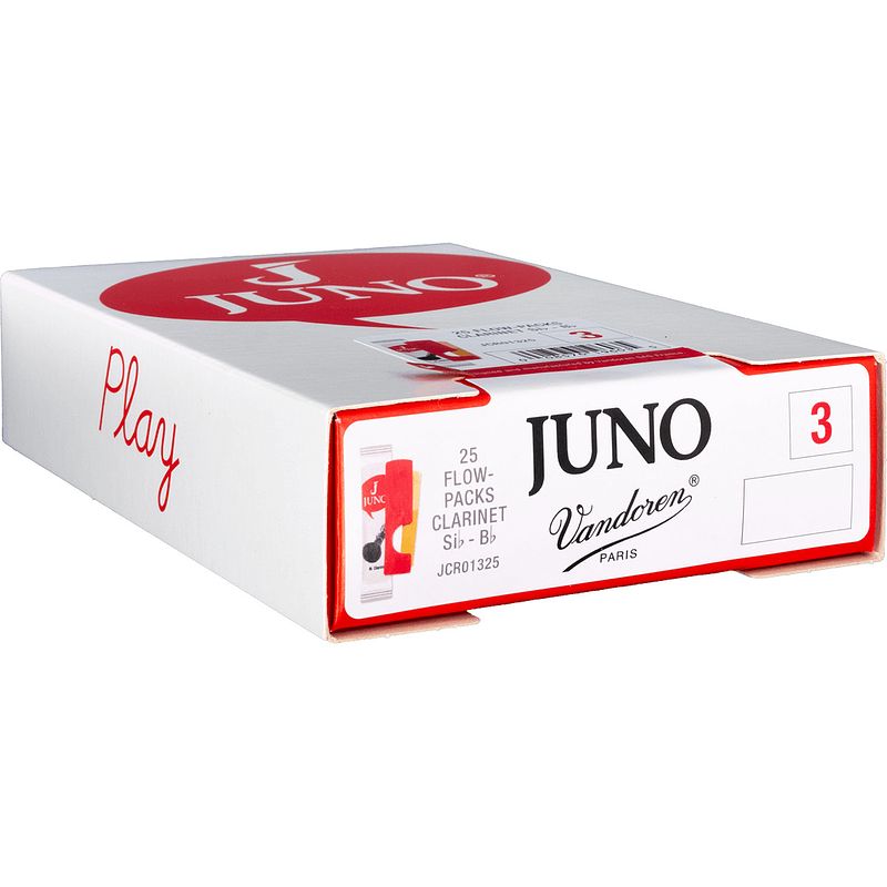 Foto van Vandoren juno jcr01325 clarinette sib 3 rieten voor bb-klarinet (25 stuks)