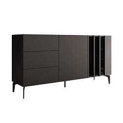 Foto van Meubella dressoir torres - antraciet - 150 cm - 3 lades