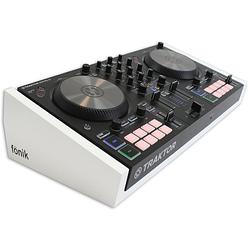 Foto van Fonik audio innovations original stand white voor ni traktor kontrol s2 mk3