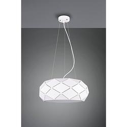 Foto van Moderne hanglamp zandor - metaal - wit