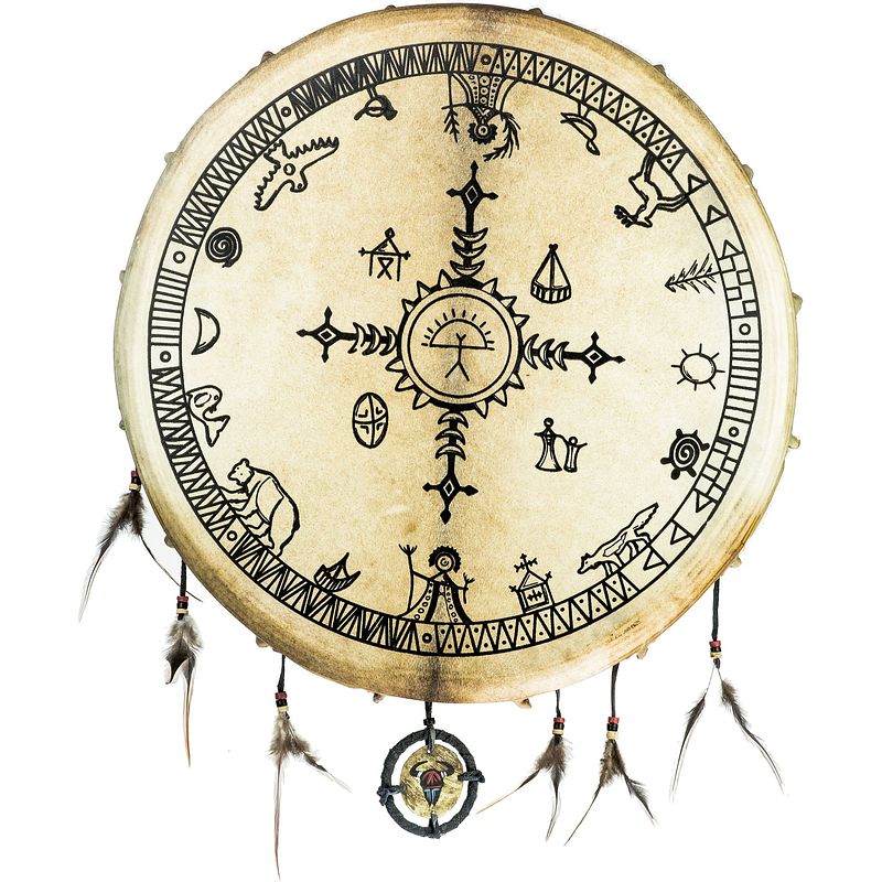 Foto van Terré percussion shaman drum saami - goat 50cm handtrommel