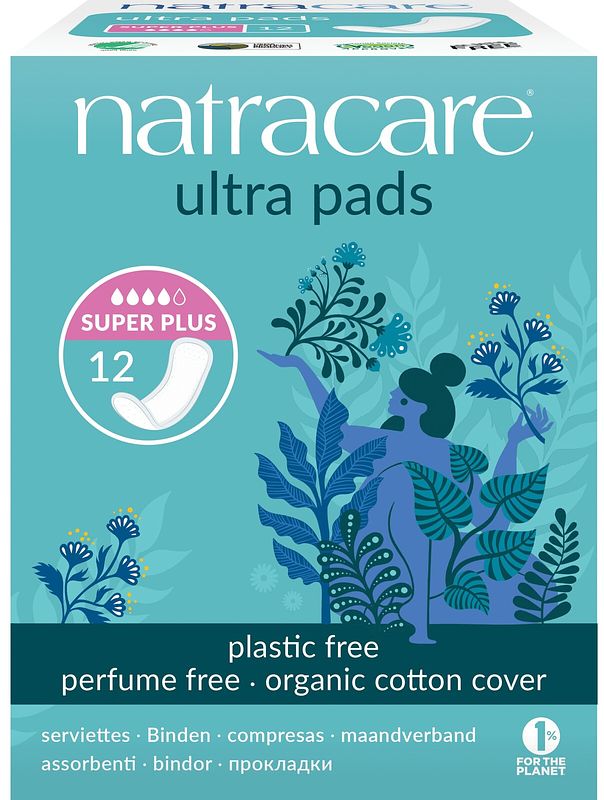 Foto van Natracare ultra pads super plus maandverband