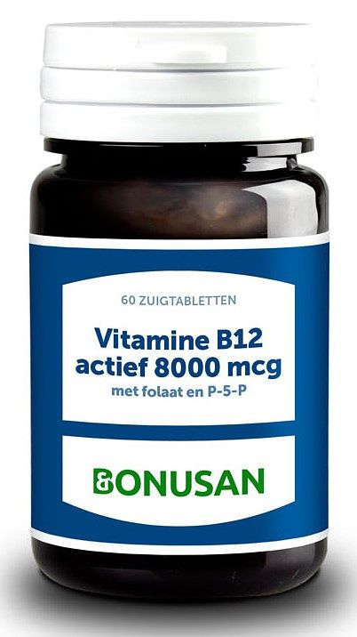 Foto van Bonusan b12 actief 8000mcg zuigtabletten