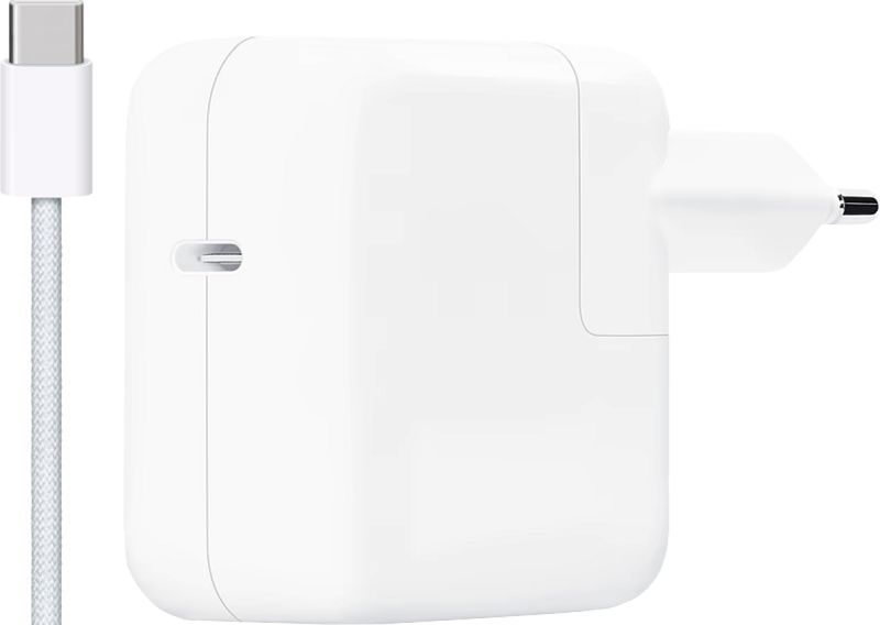 Foto van Apple power delivery oplader 30w + usb c naar usb c kabel 1m