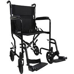 Foto van Aidapt transport rolstoel - staal - compact