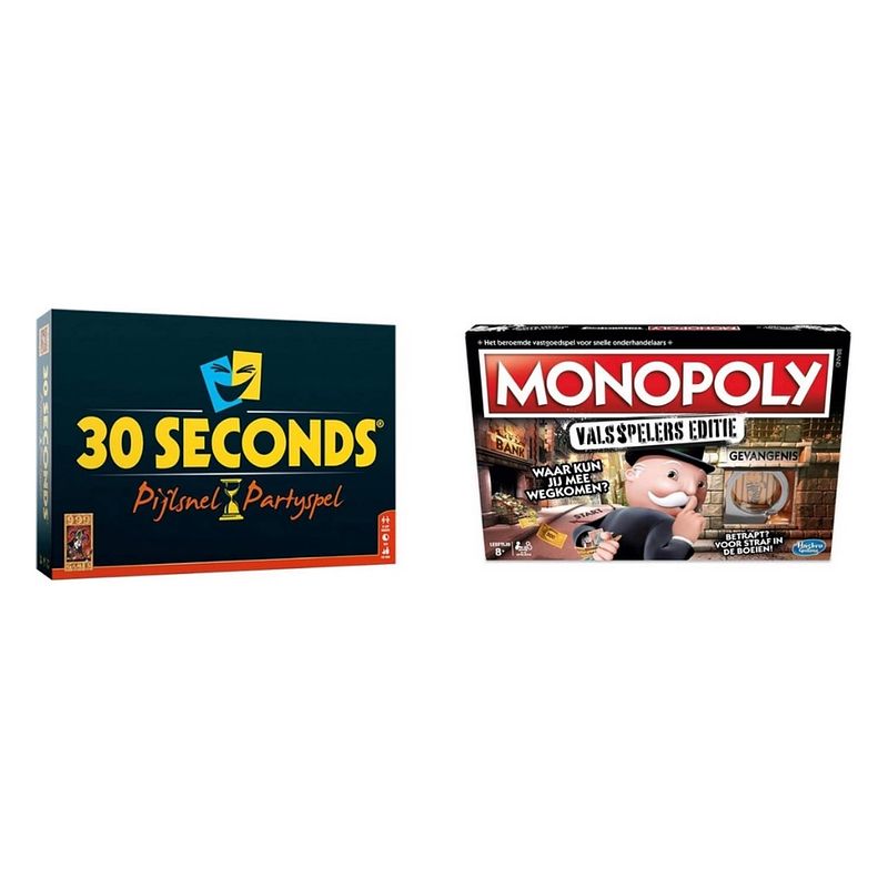 Foto van Spellenbundel - 2 stuks - 30 seconds & monopoly valsspelerseditie