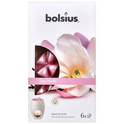 Foto van Bolsius geurwax true scents magnolia wax roze 6 stuks