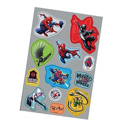 Foto van Marvel stickers spider-man junior papier grijs/blauw