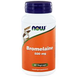 Foto van Now bromelaïne 500 mg capsules