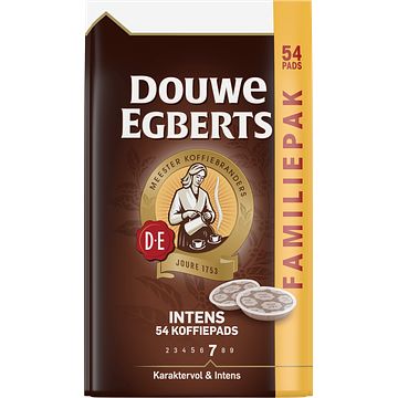 Foto van Douwe egberts intens koffiepads familiepak 54 stuks bij jumbo