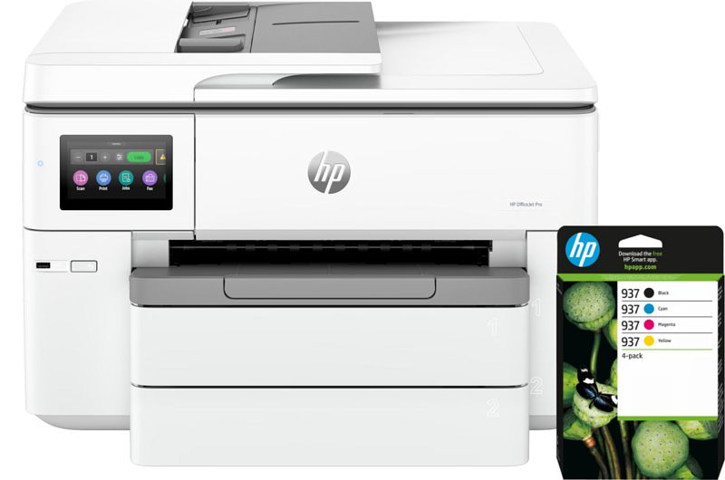 Foto van Hp officejet pro 9730e + 1 set extra inkt