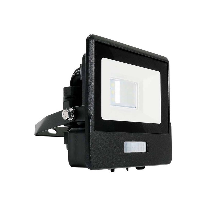 Foto van V-tac vt-118s led schijnwerper met sensor - 10 w - 735 lm - 3000k -