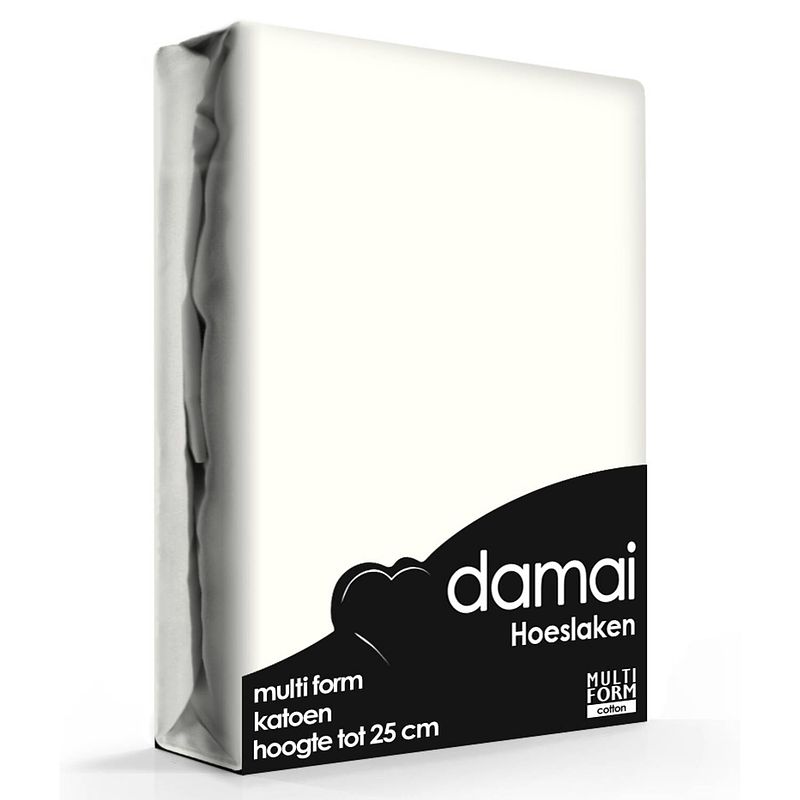 Foto van Hoeslaken multiform damai cream (katoen)-80/90 x 200/210 cm