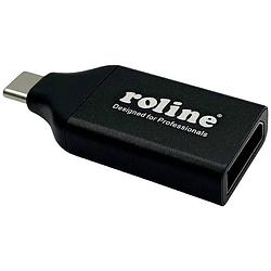 Foto van Roline 12.03.3227 usb-c / displayport adapter zwart