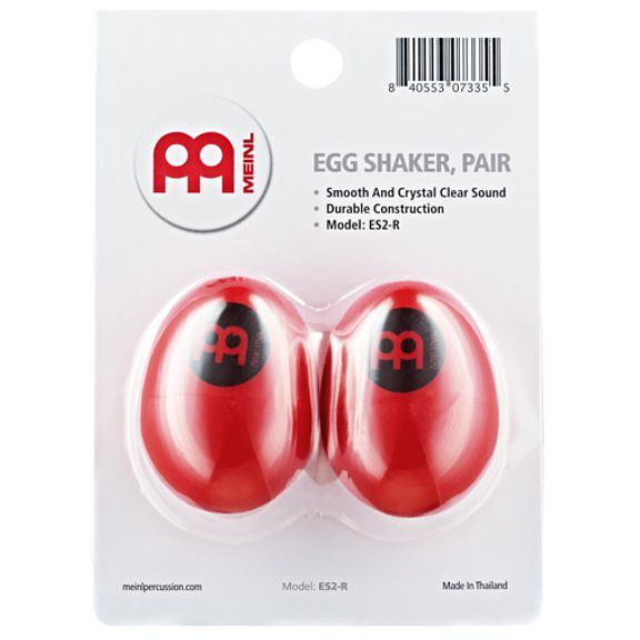 Foto van Meinl es2-r eggshaker rood (2 stuks)