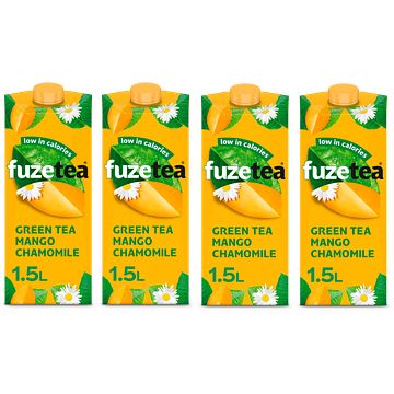 Foto van Fuze tea green tea mango chamomile 4 x 1,5l bij jumbo