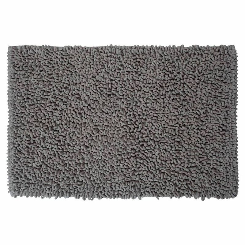 Foto van Sealskin badmat twist - microfibre - 60x90 cm - grijs