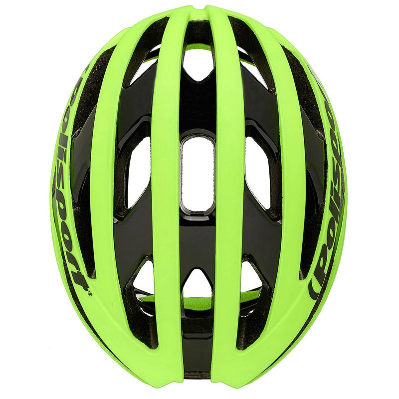 Foto van Polisport polispgoudt light pro fietshelm l 58-62cm fluo geel/zwart