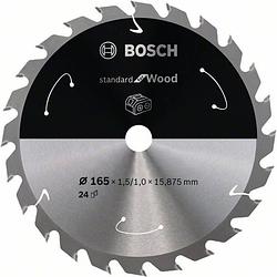 Foto van Bosch accessories bosch 2608837681 cirkelzaagblad 165 x 15.875 mm aantal tanden: 24 1 stuk(s)