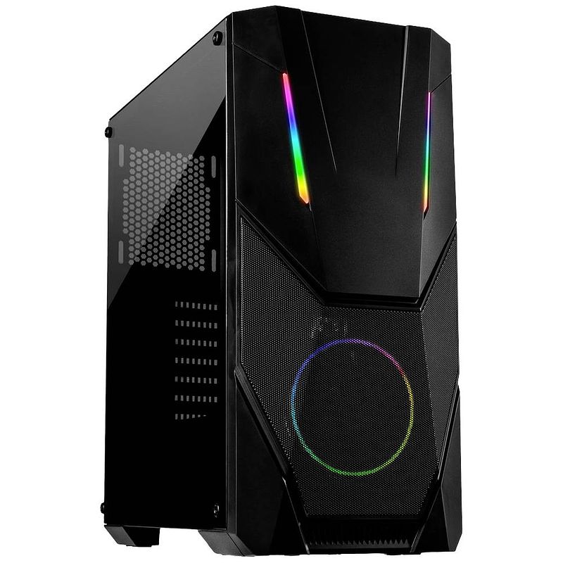 Foto van Inter-tech it-3303 hornet midi - rgb midi-tower gaming-behuizing zwart