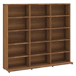 Foto van Vidaxl cd-kast 102x23x89,5 cm bewerkt hout bruineikenkleurig