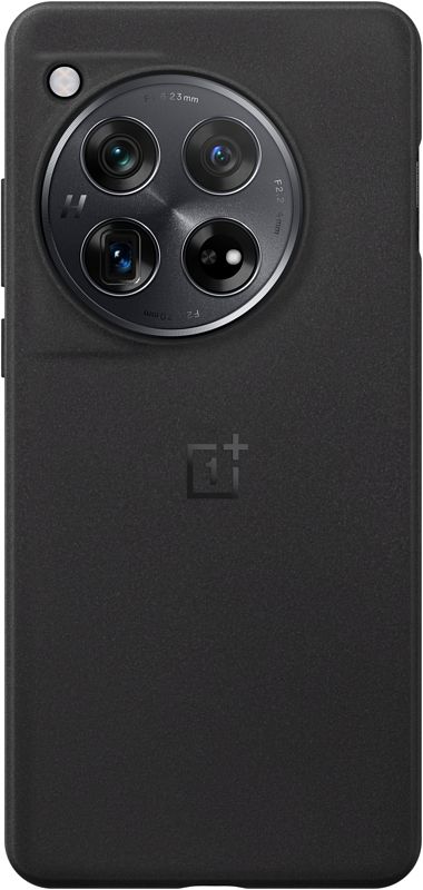 Foto van Oneplus 12 sandstone back cover zwart