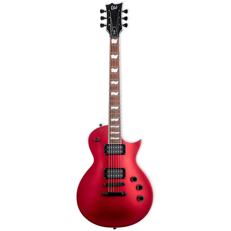 Foto van Esp ltd ec-256 candy apple red satin elektrische gitaar