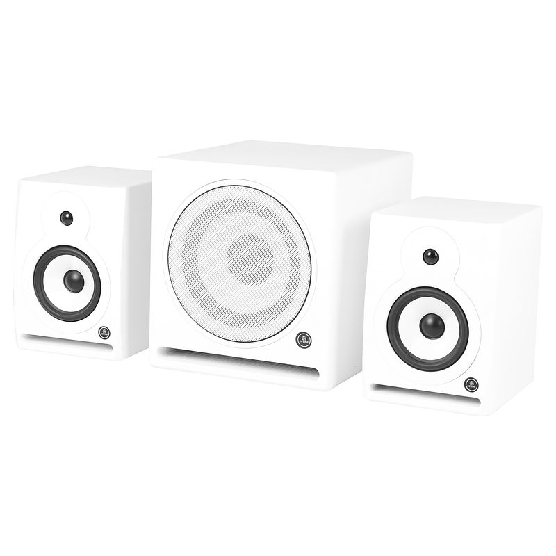 Foto van Devine rx-6a white (2x) + sub studiomonitoren